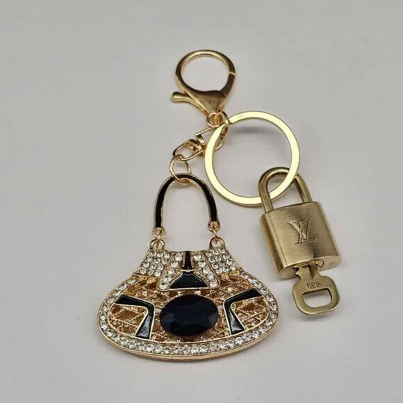 Authentic Louis Vuitton Lock & Key with unbranded Bagcharm, Keycharm, Keychain - Picture 4 of 7